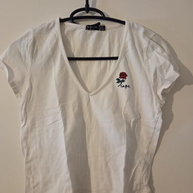 Weisses Bershka T-Shirt