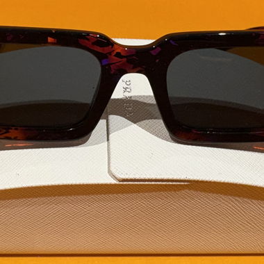 Prada occhiali da sole rettangolari - prisma