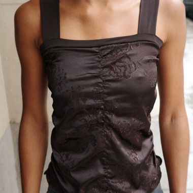 Braunes Vintage-Tanktop