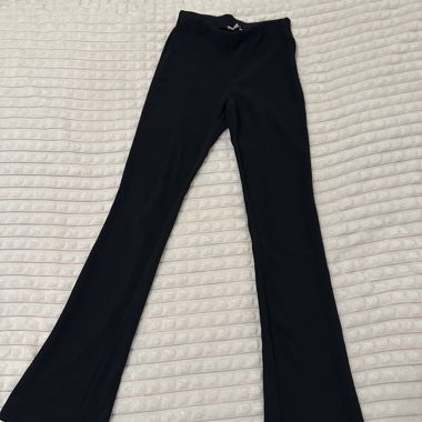 Black High Waist Wide Leg Trousers