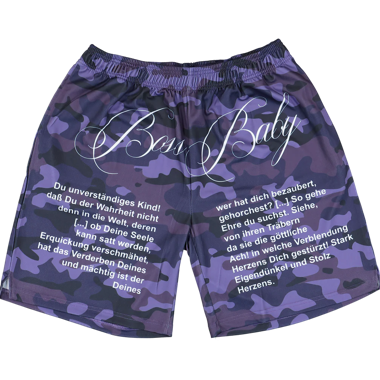 Souly Boss Baby Anniversary Short Purple Camo