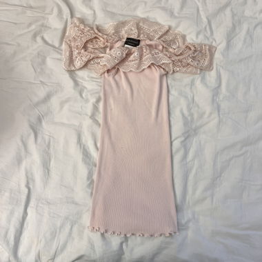tank top with lace, sz. xs - like new
