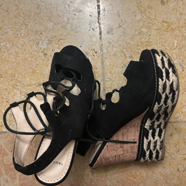 Sandali con zeppa neri Tally Weijl 37