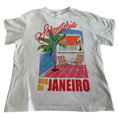 Grafik-T-Shirt weiss/bunt Rio