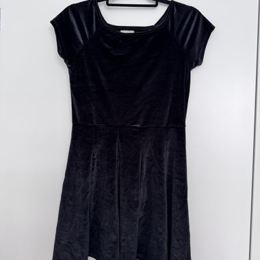 Black Velvet Mini Dress