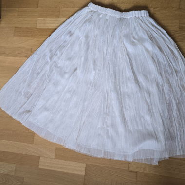 White Tutu Skirt with Glitter
