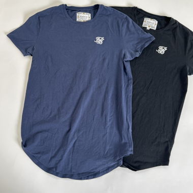 SikSilk embroidered T-shirt 2 pieces!