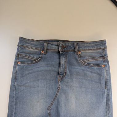 Jeans Minijupe Gr. 36