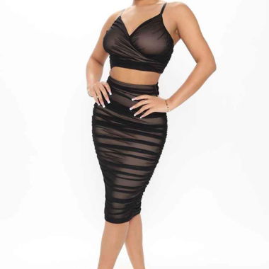 Dress and bustier