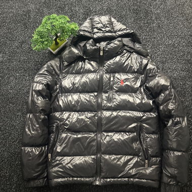 Black Down Jacket with Hood