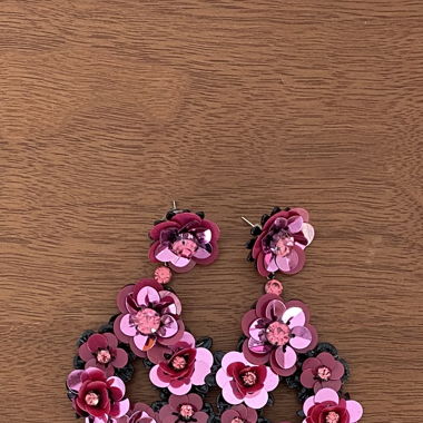 Boucles d’oreilles fleuries 