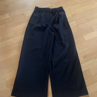 Pantaloni neri a gamba larga H&M Edition
