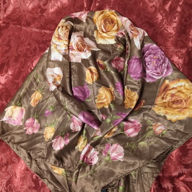 Floral Silk Scarf