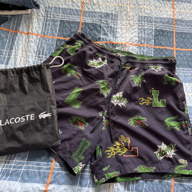 Lacoste Badeshort dunkelblau