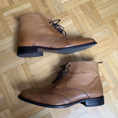 Stivaletti in pelle marrone di Cosmoparis taglia 41