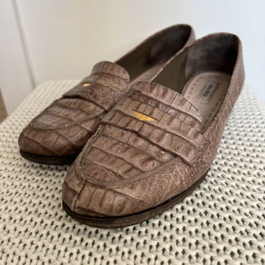 Loafer miu miu marron