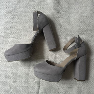 Blush Pink Platform Pumps