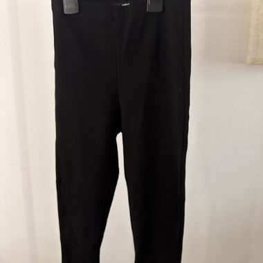 Black ribbed trousers