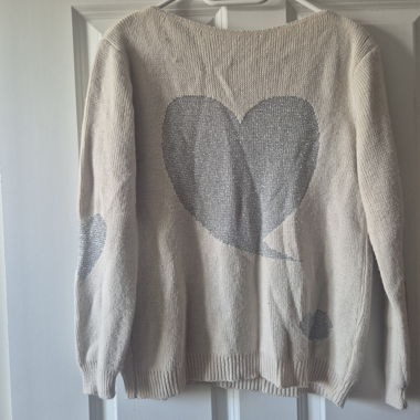 Pull Romantique avec Coeur