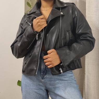 Zara leather jacket