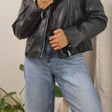 Giacca in pelle Zara