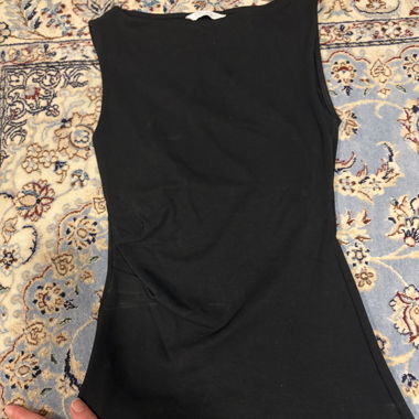 Top nero Zara senza maniche