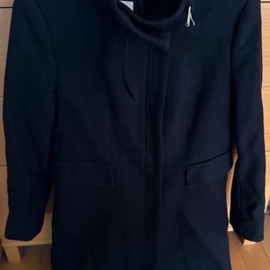 Black wool coat