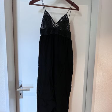 Dress with Knit Detail