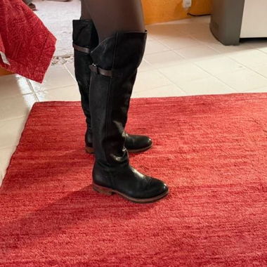 Airstep AS98 Leather Thigh-High Boots