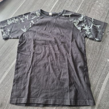 T-shirt bambino camo nero Gr. 140/146