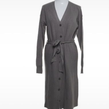 Langer Cardigan Grau Anthrazit