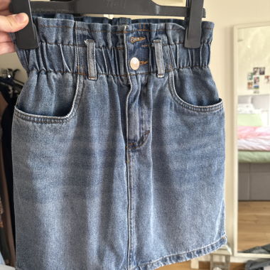 Jupe en jean à taille élastique