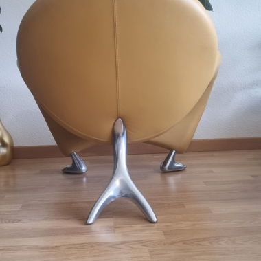 Senfgelber Lounge Chair - papageno