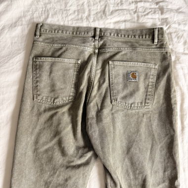 Carhartt light green washed jeans 