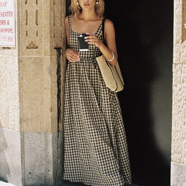 Checked Maxi Dress Princess Polly