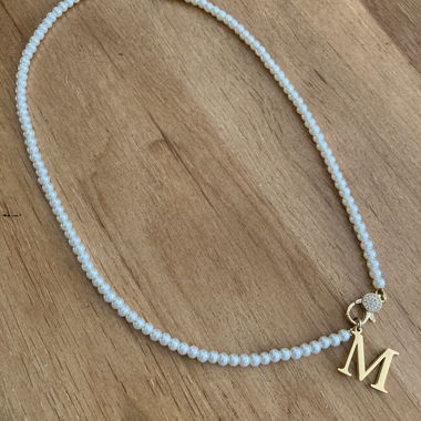 Letter M necklace 
