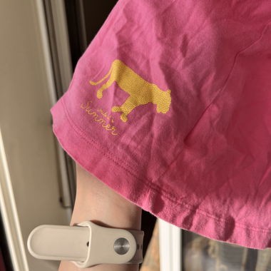 Rosa Trägershirt mit Print
