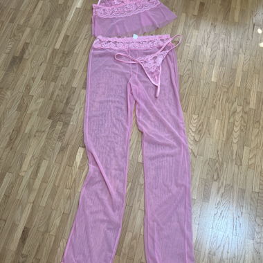 Set di lingerie rosa