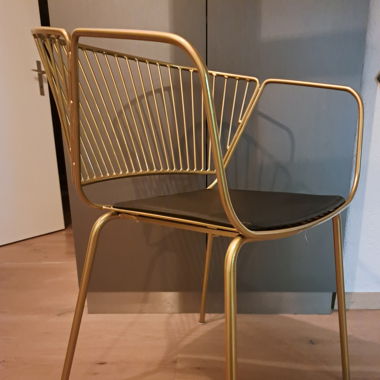Goldene Küchenstühle 4er Set