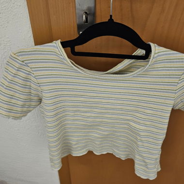 mehrfarbiges Crop Top