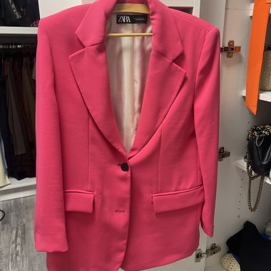 Blazer oversize rosa Zara