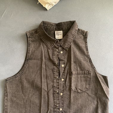 Kurzes Denim-Gilet 