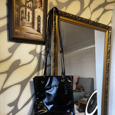 leather handbag