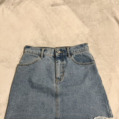 Kurzer Jeansrock – Blau 