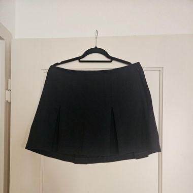 Pleated mini Skort in dark navy