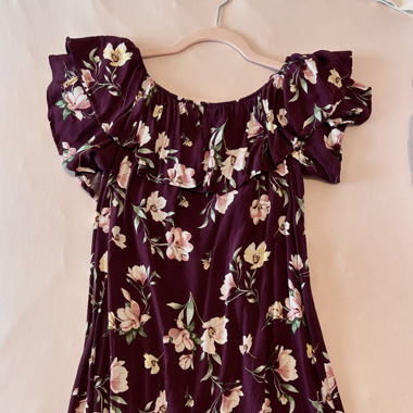 ROBE COURTE ÉTÉ VIOLETTE FLEUR L 