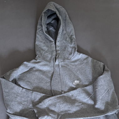 nike hoodie in grey