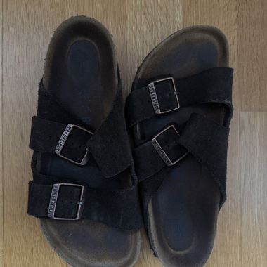 Dark brown Birkenstock sandals
