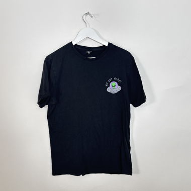 Black graphic T-shirt