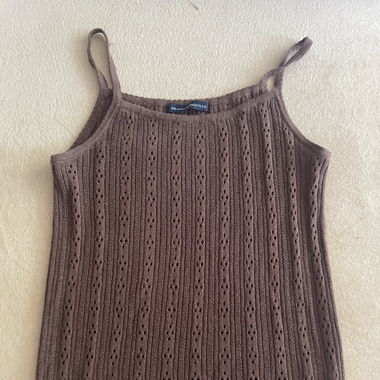 Braunes Woll-Tanktop